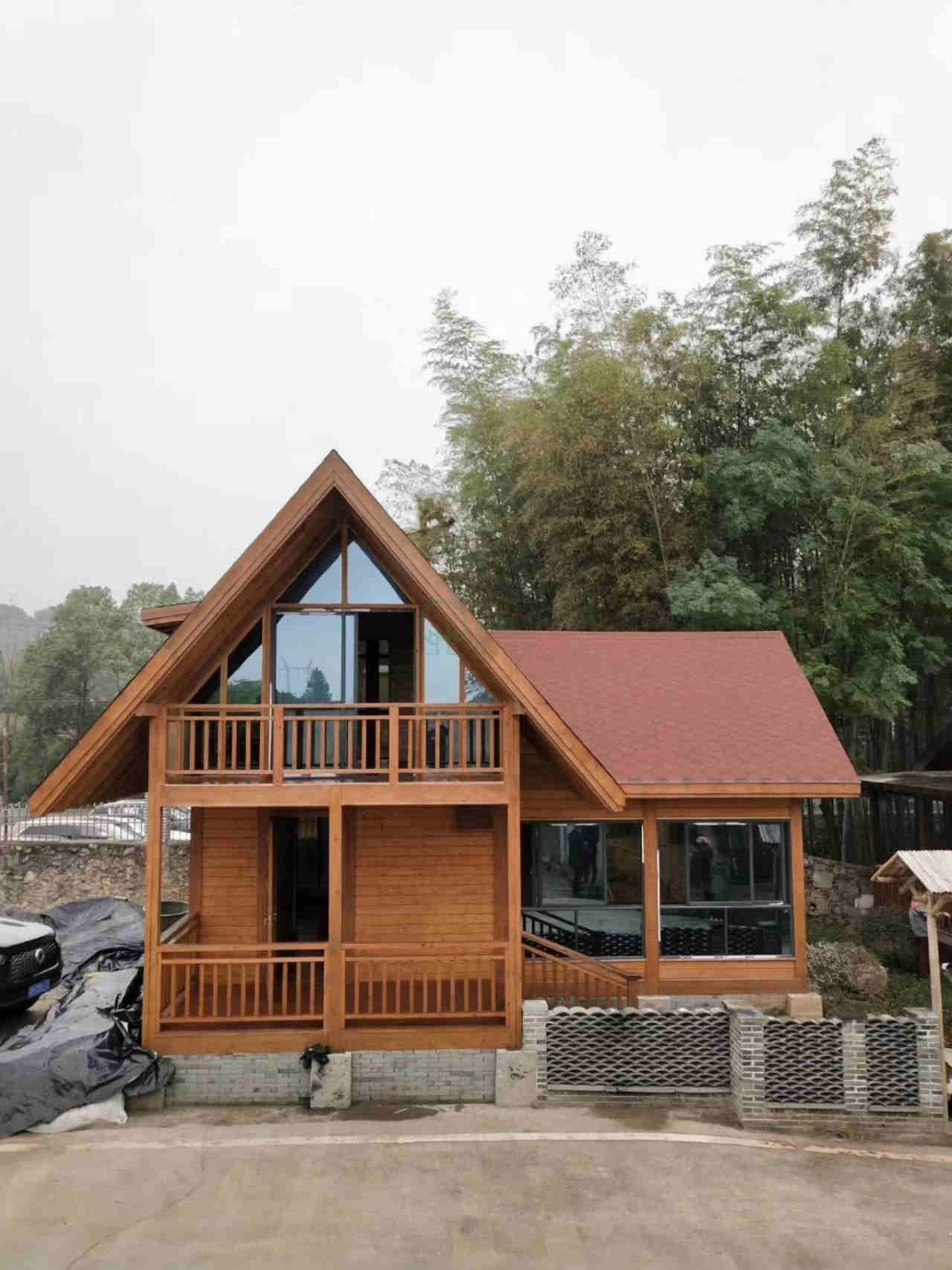 湘潭湖南防腐木木屋安裝案例